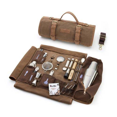 Bolsa de Ferramentas de Bar de Viagem com Kit de Coquetel de 17 peças - BARILLIO