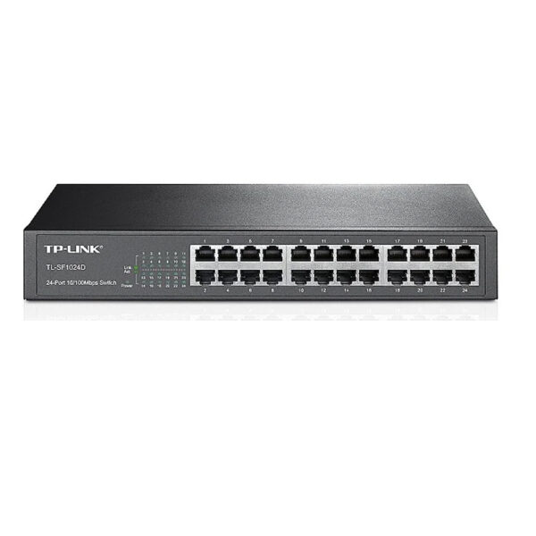 TP-LINK Switch 24 1U 13' 10/100 Sem Gestão - RACKMOUNT