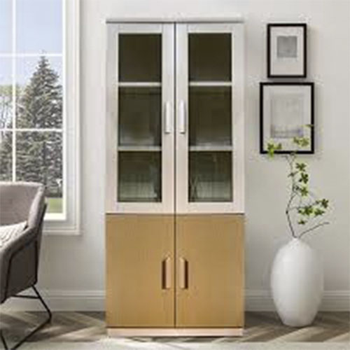 Armário Multiuso com Portas de Vidro – Design Moderno e Funcional