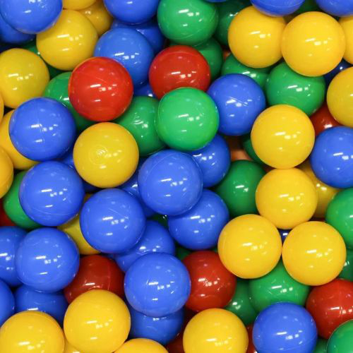 Bolas de Plástico para Piscina de Bolas Multi Color - 500 unidades