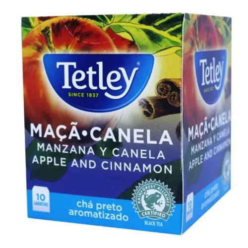Chá Tetley - Preto Maçã e Canela - 10 Saquetas
