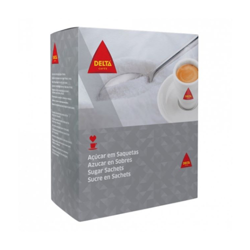 Açúcar Branco Saquetas 7/9 g (Mix) Cx 1 Kg  - Caixa com 10 unidades - DELTA