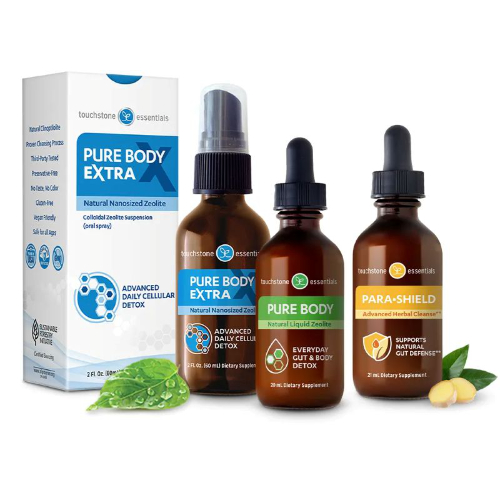 Pacote 3 em 1 - Desintoxicação Intestinal com Zeólita - TOUCHSTONE ESSENTIALS