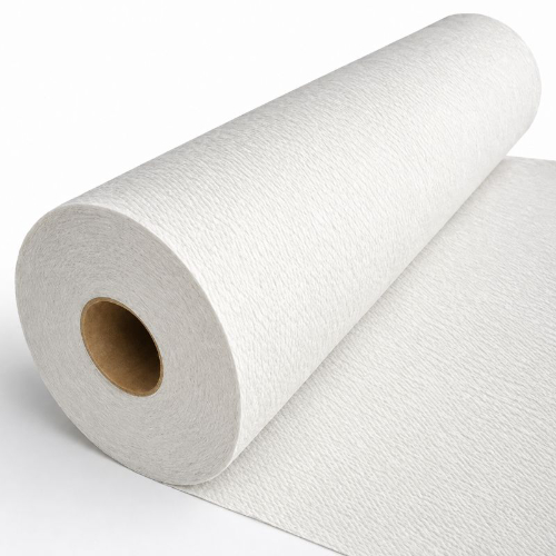 Pack de 4 Rolos de Papel Marquesa Branco (60 cm x 100 m) - Folha Simples Crepada Extra 38g/m2