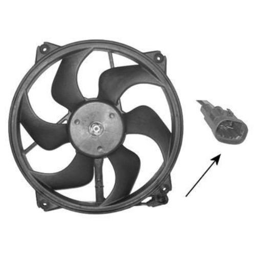 Ventilador de Radiador com Motor Eléctrico 0970746 - VAN WEZEL