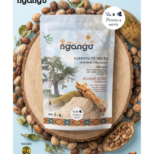 Farinha de Múcua (múcua em pó) 200g - Caixa com 100 Pacotes - NGANGU