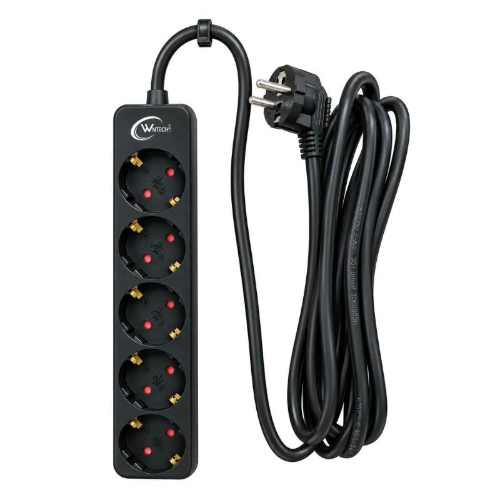 Extensão de 5 Tomadas c/Protecção 3m - WINTECH KY-GE05