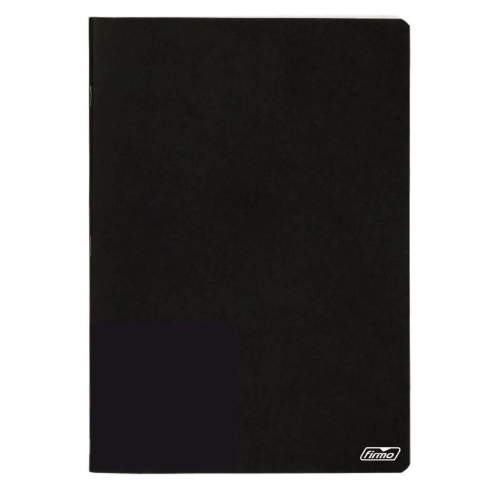 Caderno Pautado 60g/80F - Capa Preta - Tamanho A5