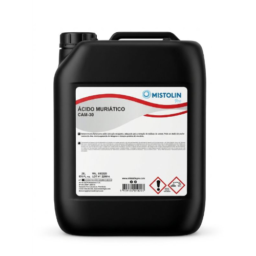Ácido Muriático CAM-30 - 20 litros / 876 FL oz - MISTOLIN PRO